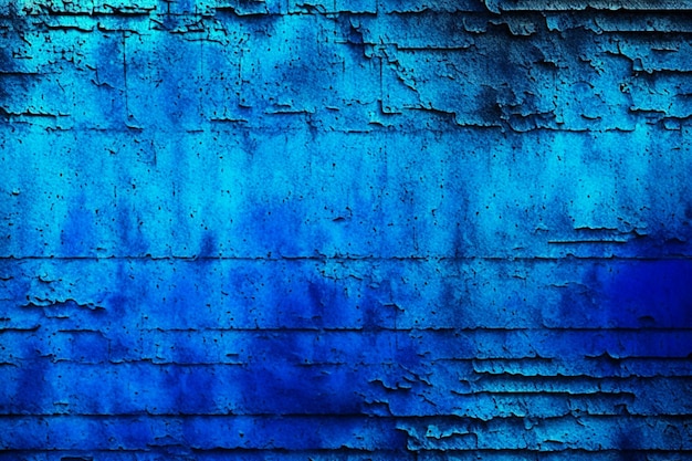 Vintage grunge niebieska betonowa tekstura studijna tło ściany