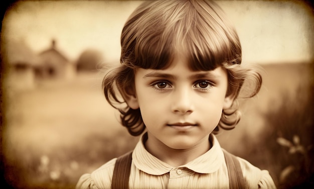 Vintage stary portret dzieci szkolnych starożytne zdjęcie retro zdjęcie vintage zdjęcie z lat dwudziestych
