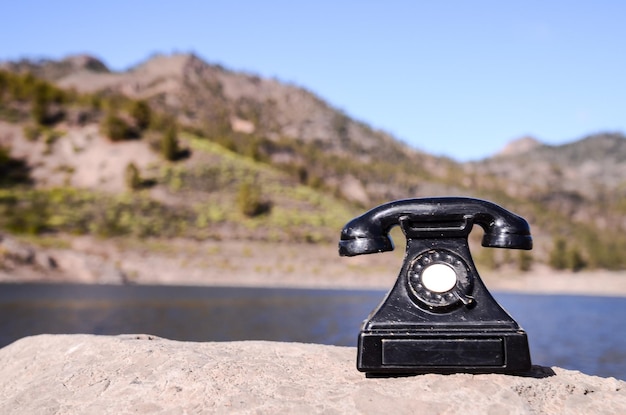 Zdjęcie vintage telefon