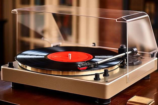 Vinyl Vibe Retro Turntable z płytą winylową