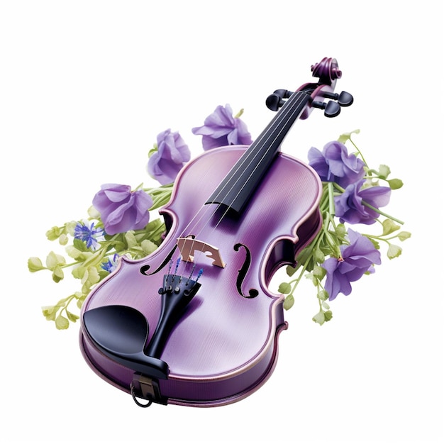 Viola z białym tłem w wysokiej jakości ultra hd