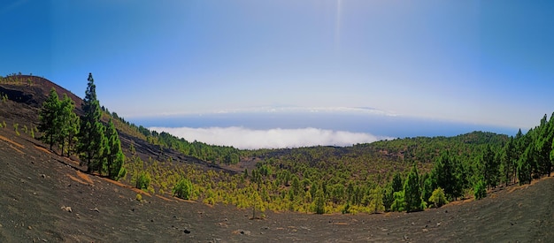 Vistas desde un volcan en la Palma