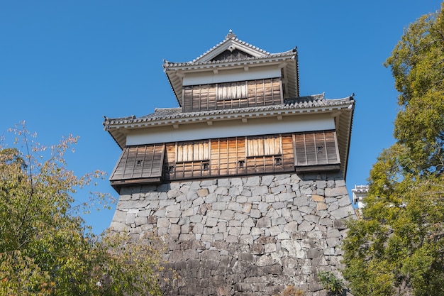 W Budowie Kumamoto Kasztel Po Trzęsienia Ziemi, Kumamoto, Kyushu, Japonia