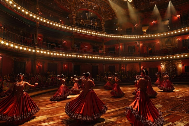 W historycznym teatrze odbywają się ekscytujące przedstawienia flamenco
