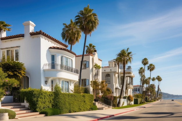 W mieście Santa Monica w Kalifornii znajdują się wspaniałe rezydencje i luksusowe posiadłości