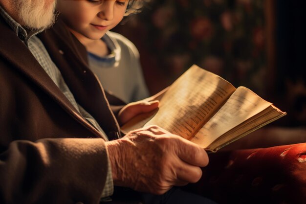 Zdjęcie w sercu opowieści podróż łącząca pokolenia w bibliotece domowej