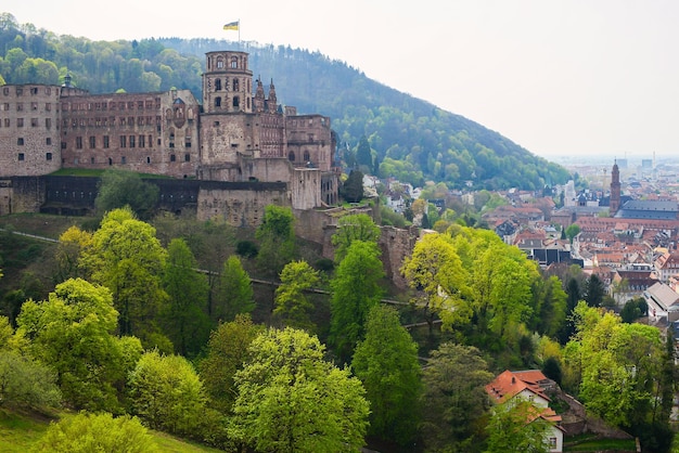 Wahrzeichen Und Schne Stadte Deutschlands Mittelalter Heidelberg