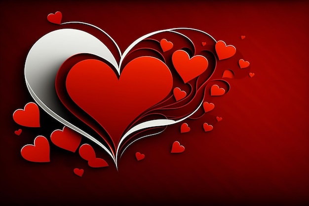 Walentynki koncepcja serca tło