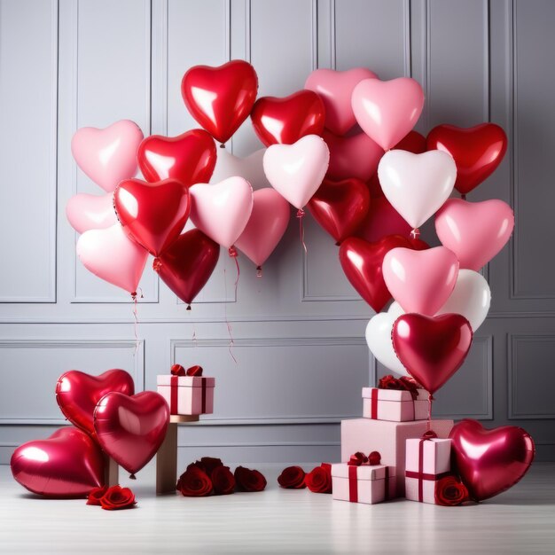 Walentynki Specjalna okazja Anivarsary Szablon tła dla ukochanych