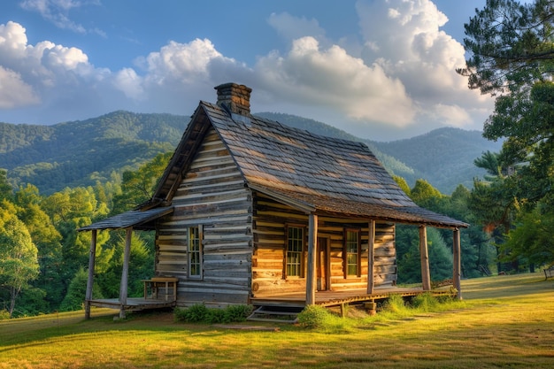 Walker Sisters Cabin w Parku Narodowym Great Smoky Mountains w Północnej Karolinie