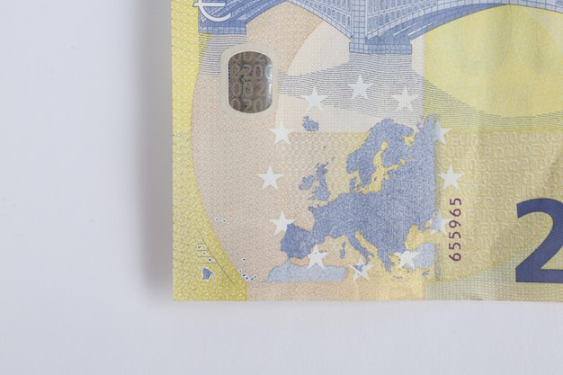 Waluta europejska pieniądze banknoty euro