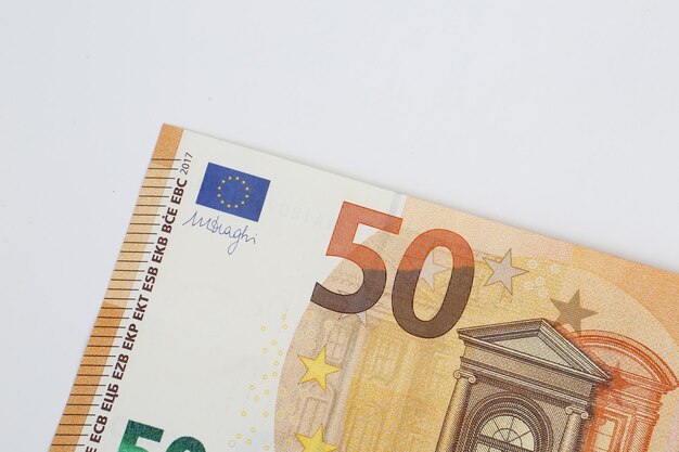 Waluta europejska pieniądze banknoty euro