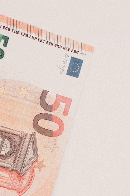 Waluta europejska pieniądze banknoty euro