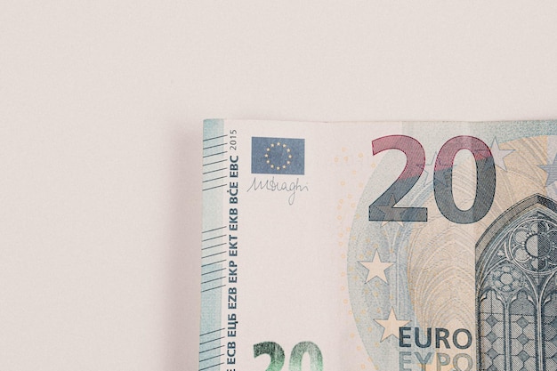 Waluta europejska pieniądze banknoty euro