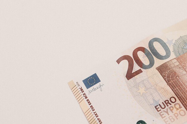 Waluta europejska pieniądze banknoty euro