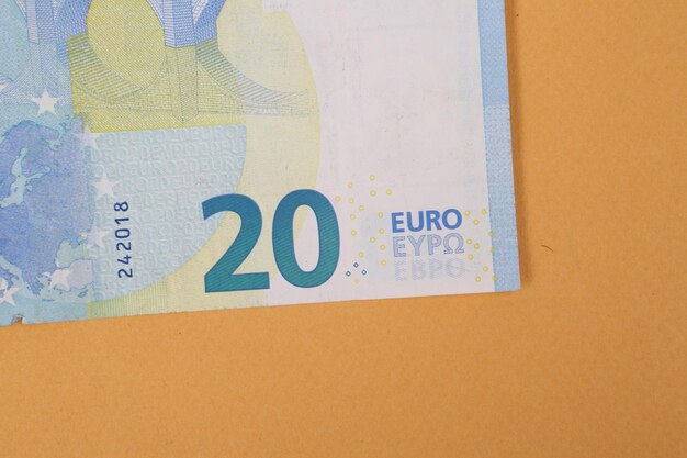 Waluta europejska pieniądze banknoty euro