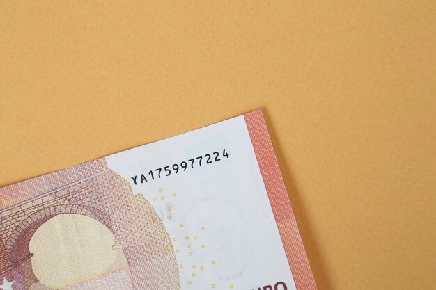 Waluta europejska pieniądze banknoty euro