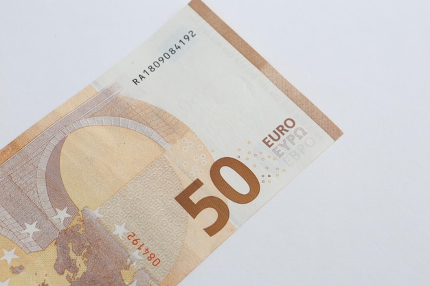 Waluta europejska pieniądze banknoty euro