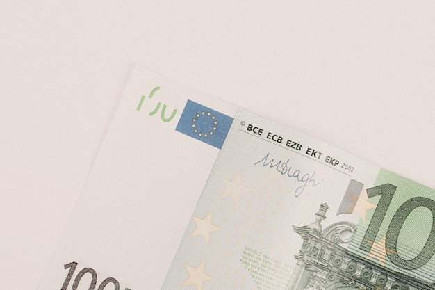 Waluta europejska pieniądze banknoty euro