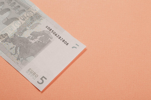 Waluta europejska pieniądze banknoty euro