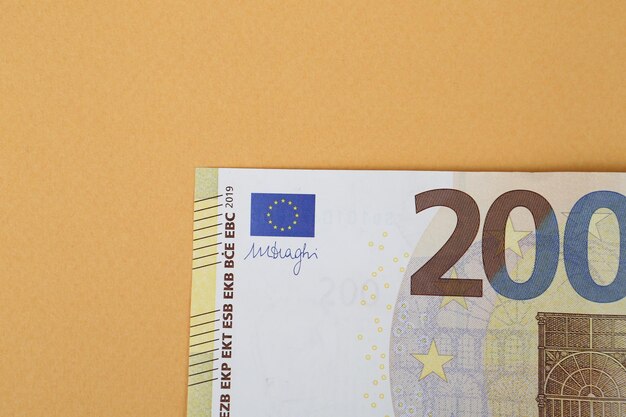 Waluta europejska pieniądze banknoty euro