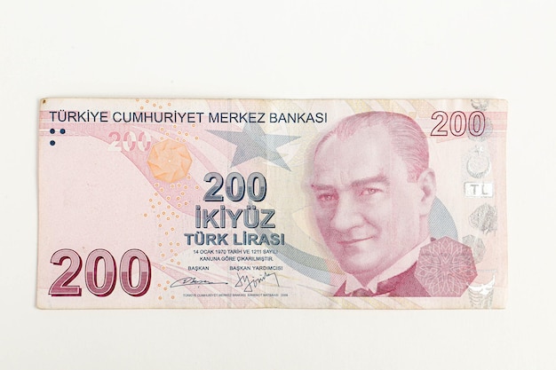 Waluta turecka Banknoty lira turecka