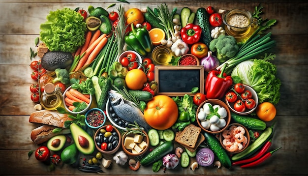 Zdjęcie warzywa na stole