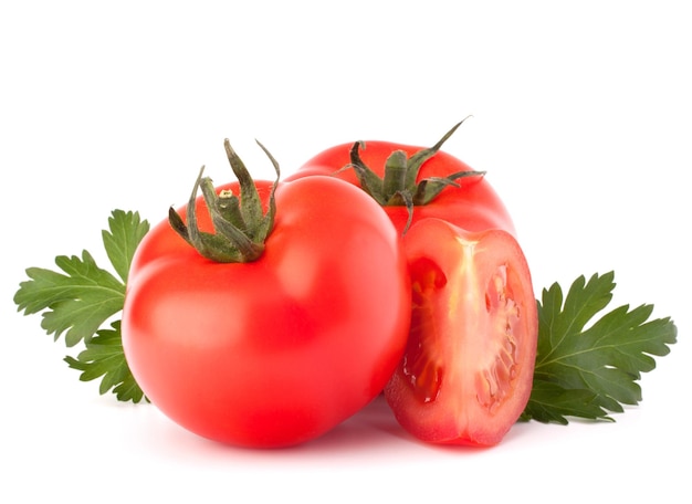 Warzywa pomidorowe i natka pietruszki martwa natura