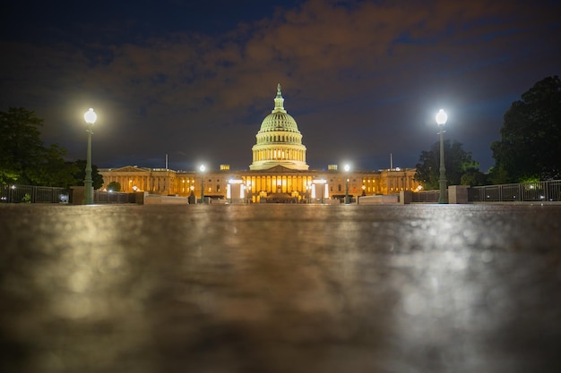 Washington DC budynek Kapitolu Sąd Najwyższy Pomnik Waszyngtonu Kongres USA w Waszyngtonie