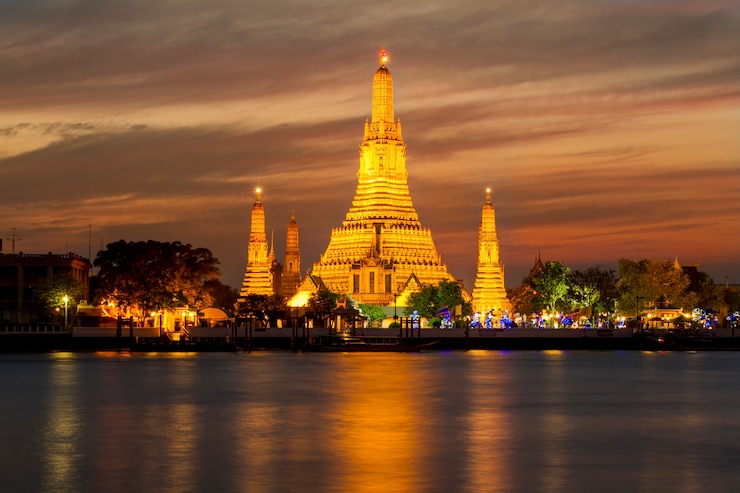 Zdjęcie wat arun świątynia, tajlandia