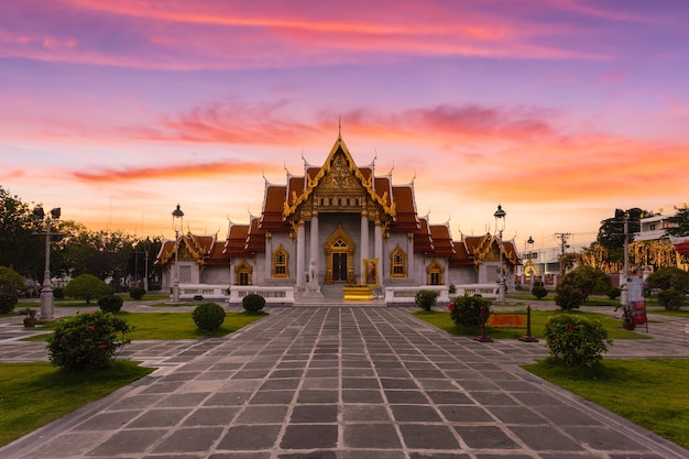 Wat Benchamabopitr Dusitvanaram, Bangkok, Tajlandia.