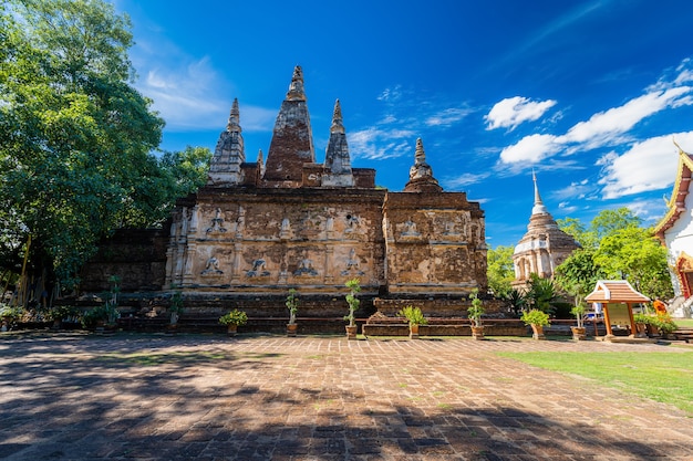 Wat Chet Yot, świątynia siedmiu pagod w Chiang Mai, Tajlandia