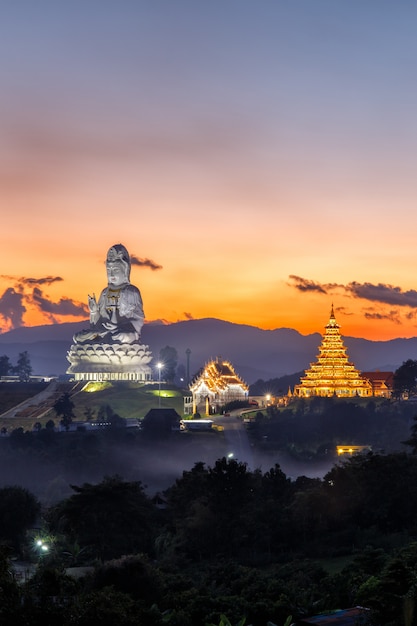 Wat Huay śliwki Kang, Chińska świątynia w Chiang Raja prowinci, Tajlandia