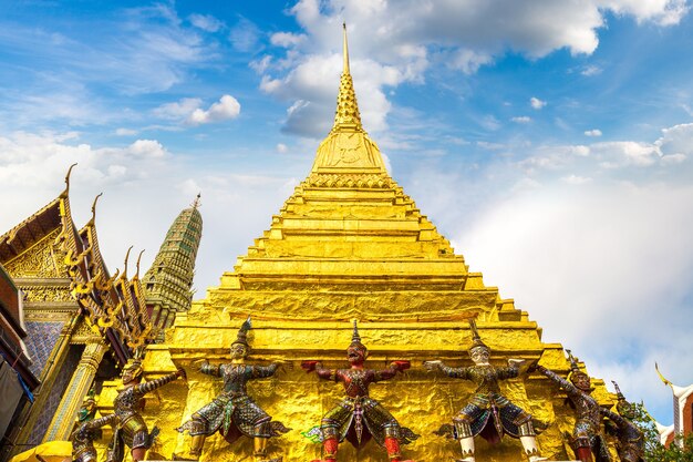 Wat Phra Kaew w Bangkoku w Tajlandii