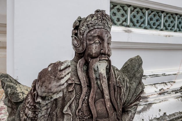 Zdjęcie wat ratcha orasaram ratchaworawiharn to królewski klasztor pierwszej klasy, który istnieje od okresu ayutthaya, bangkok, tajlandia