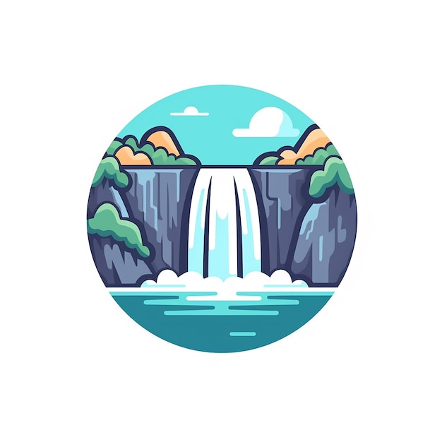 Waterfall_icon_white_background