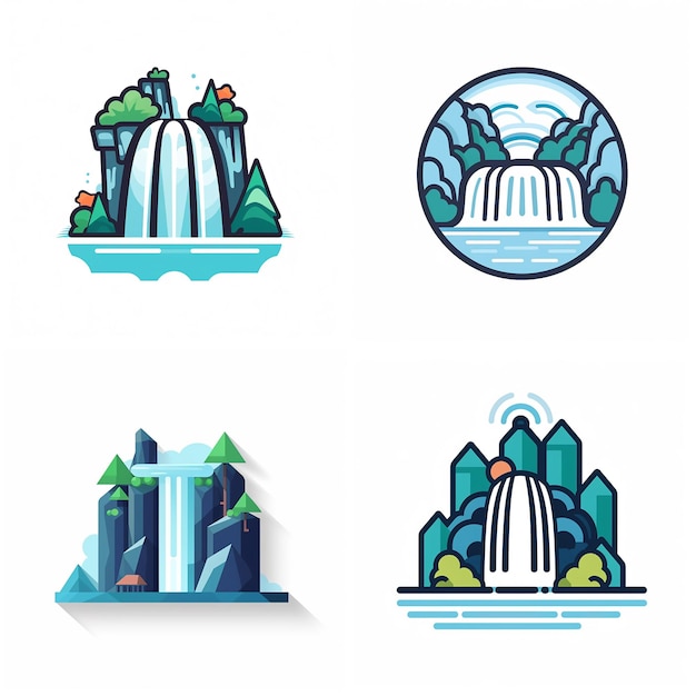 Zdjęcie waterfall_icon_white_background