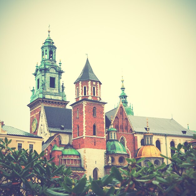 Wawel W Krakowie, Polska. Filtrowany Obraz W Stylu Retro