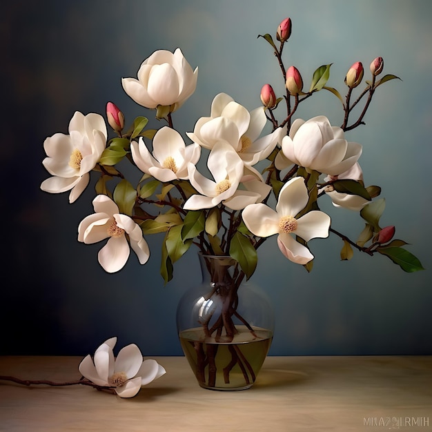 wazon z kwiatami z napisem "geranium".