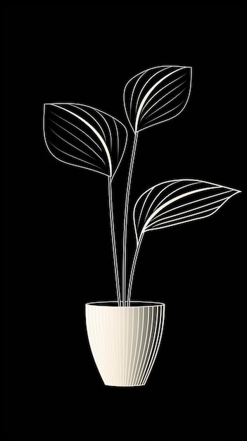 Zdjęcie wazon z rośliną, na której widnieje tytułowy „tulipan”.