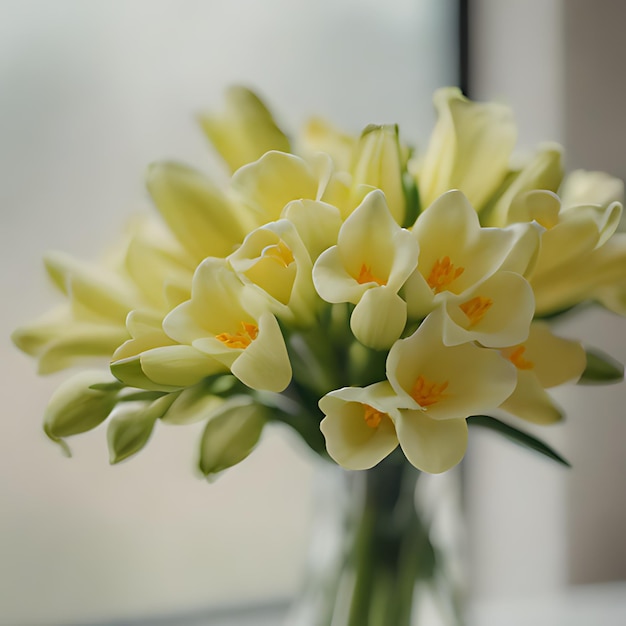 wazon z żółtymi kwiatami z napisem "Cytat"