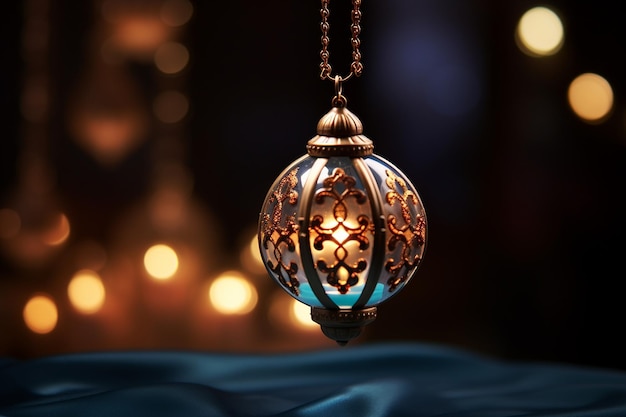 Wdzięczny księżyc Ramadan Mubarak