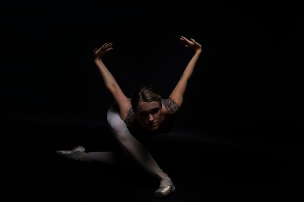 wdzięk i urok tańca baletnicy w foto Studio