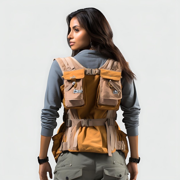 Wear Explorers Safari Top Vest zaprojektowany zarówno dla mężczyzn, jak i kobiet Lightw Creative Design Fashion Idea