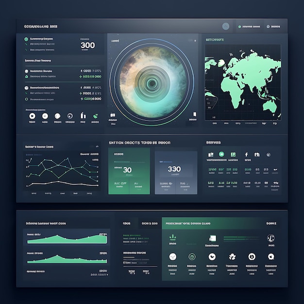 Web Dashboard Saas Software as a Service Metrics Subscription Analytics a Concept Idea Design Art