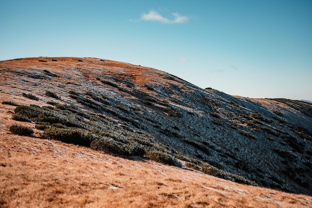 Wędrówka Chabenec od wsi Magurka do chaty durkovej bardzo popularny cel wędrówek w Parku Narodowym Niskie Tatry Słowacja przyroda Region Liptov Zimowy zamarznięty krajobraz