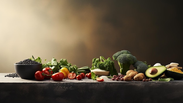 Weganizm - system diety roślinnej; weganizm - wykluczenie produktów zwierzęcych; styl życia - owoce i warzywa; produkt naturalny