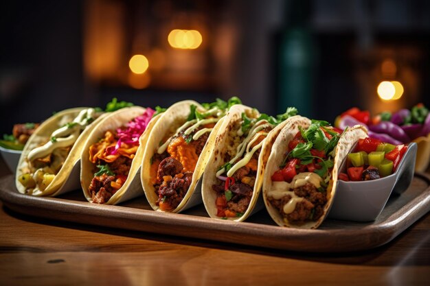 Wegańskie Tacos Street z białkiem roślinnym i salsą z awokado