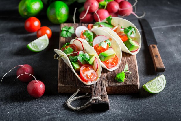 Wegetariańskie tacos jako mała świeża przekąska?