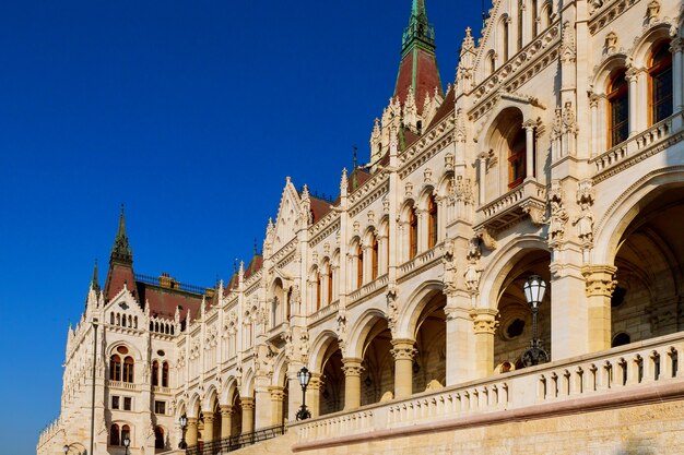 Węgierski budynek Parlament House of Nation Zgromadzenie Narodowe Węgier